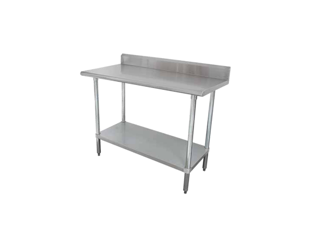 WORK TABLES  W/BACKSPLASH