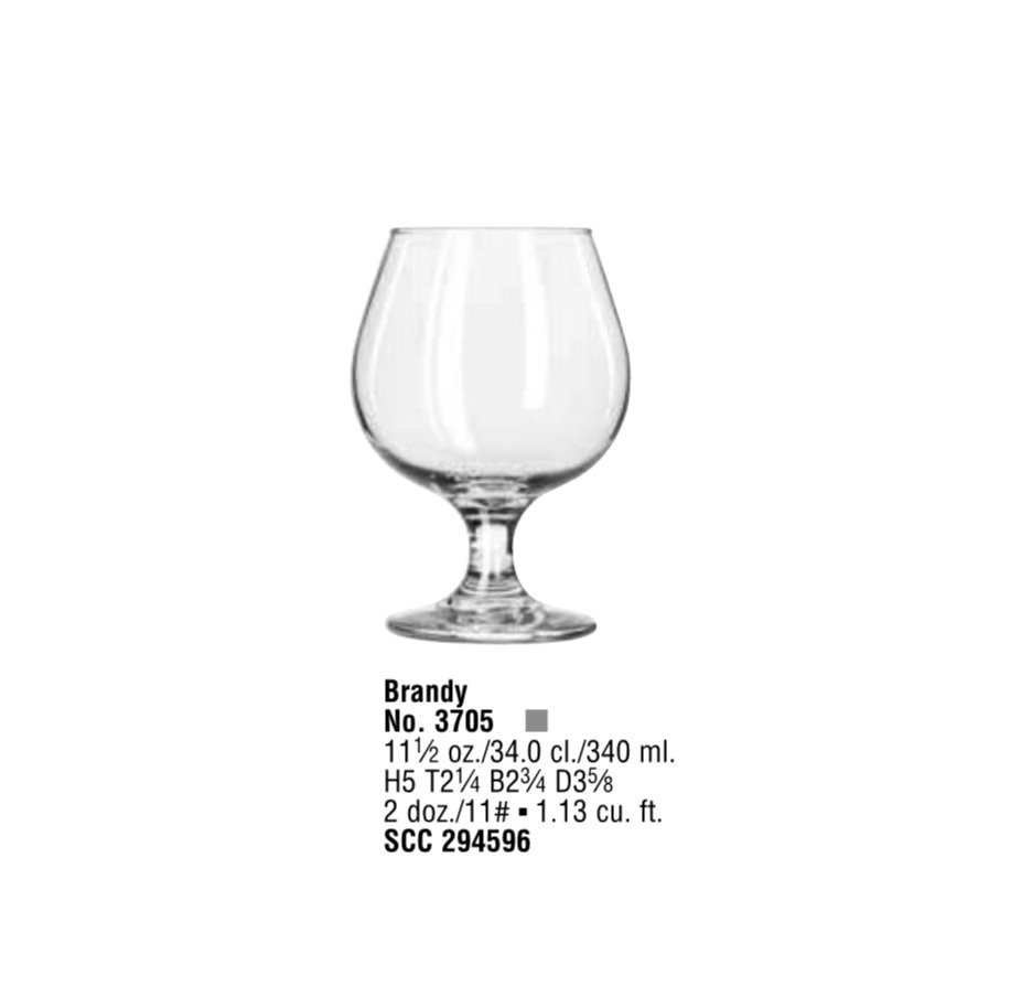 EMBASSY® BRANDY SNIFTERS 3705 11½ oz 2 dz